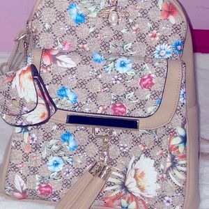2in1 floral bag